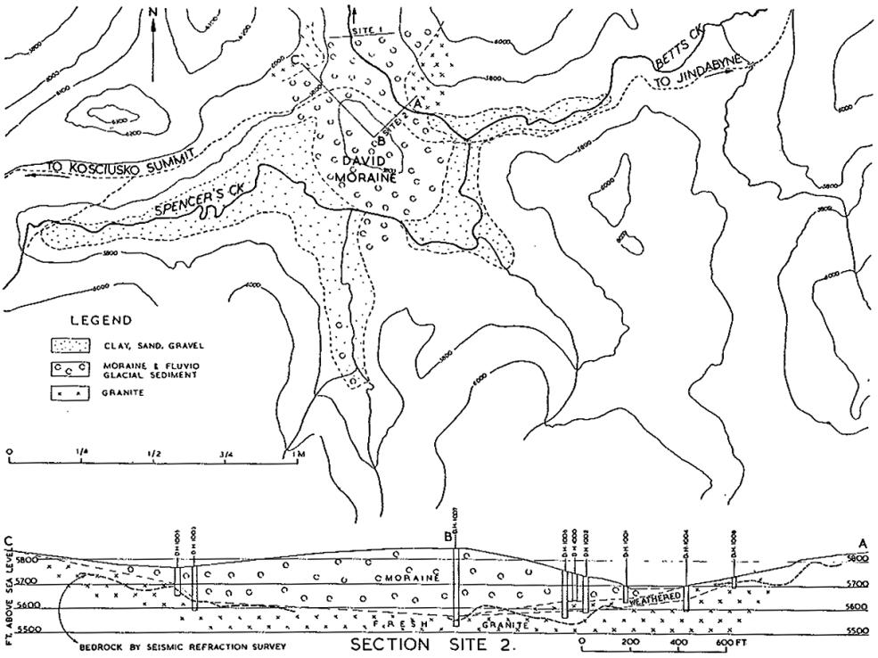 Fig 11.—Kosciusko Dam Site, Spencer—s Creek